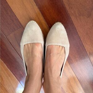 Leather espadrille